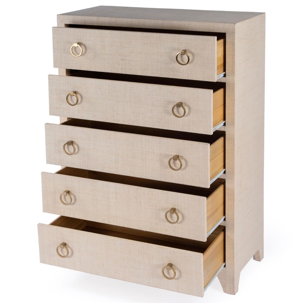Butler Specialty Company Bar Harbor 6-Drawer Dresser in Natural Raffia, , large