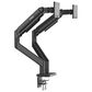 MSI Full-Motion Dual Monitor Desk Mount for 17 to 45" Displays in Matte Black, , large