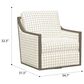 Emerald Home Furnishings Cecily Swivel Accent Chair in Charcoal Windowpane, , large