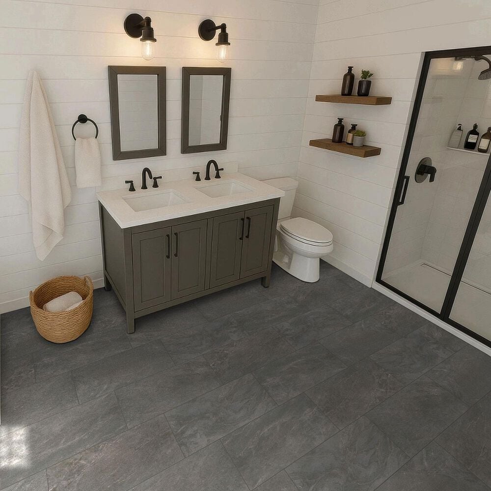 MS International Elbe Obsidian 12&quot; x 24&quot; Lappato 3D Porcelain Tile, , large