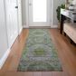 Dalyn Rug Company Karaj KJ6 2"3" x 7"6" Olive Indoor/Outdoor Runner, , large
