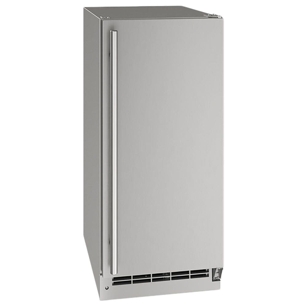 U-Line 15" Outdoor Ice Maker with Pump in Stainless Steel, , large