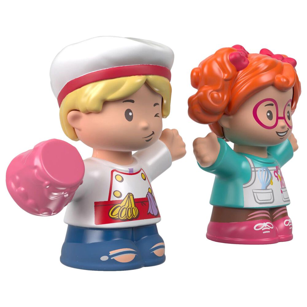 Little People Little People Pastry Chef Tia and Sofie Figure in Green, White and Pink, , large