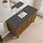 James Martin Laurent 60" Single Bathroom Vanity in Honey Oak with 3 cm Parisien Bleu Silestone Top and Rectangular Sink, , large