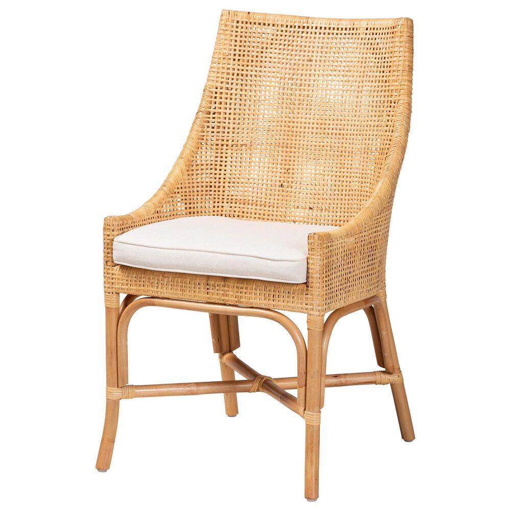 Baxton Studio Bella Side Chair in Natural Brown, , large