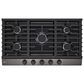 LG 36" Gas Cooktop with Ultraheat 20K BTU Burner In Black Stainless Steel, , large