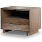 BDI Kava Queen Platform Bed and Two Nightstands in Natural Walnut, , large