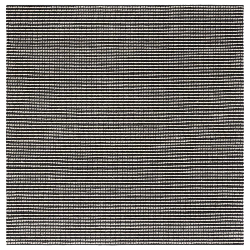 Safavieh Natura NAT801E 6" Square Ivory and Black Area Rug, , large