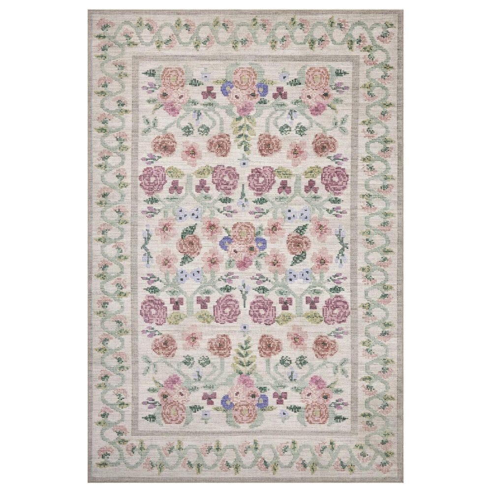 Rifle Paper Co. x Loloi Rosa 2"3" x 3"9" Ivory Area Rug, , large