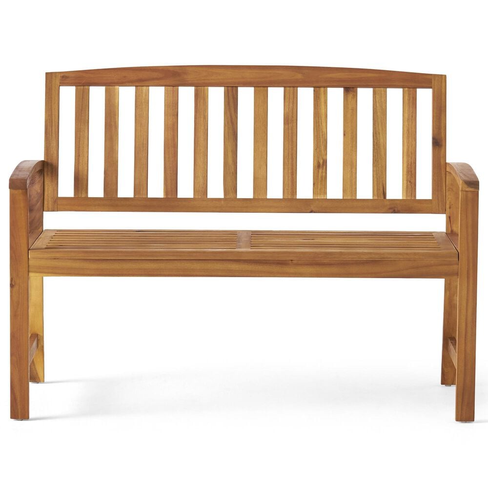 Hearth and Haven Loja Patio Bench in Teak, , large