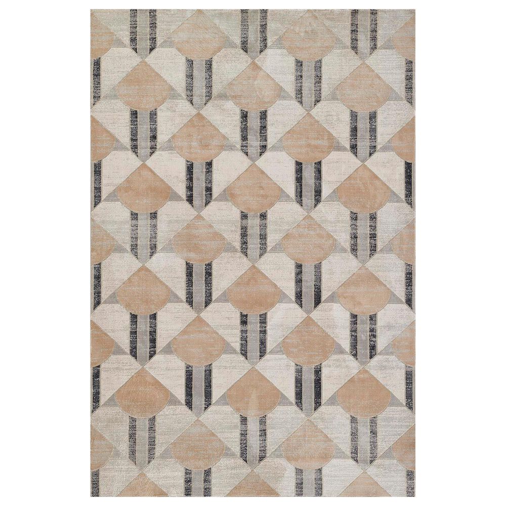 Momeni Edition EDI-1 8"11" x 12"6" Charcoal Area Rug, , large