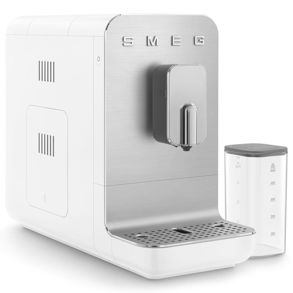 SMEG 47 Oz Automatic Coffee Machine in Matte White, , large