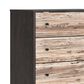 Ashley Piperton 5-Drawer Chest in Brown and Dark Charcoal, , large