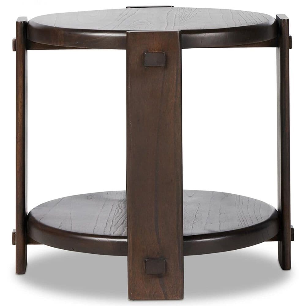 Four Hands Aidan End Table in Matte Brown Neem, , large