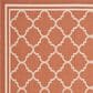 Safavieh Courtyard Indoor/Outdoor CY6918-241-5 5"3" x 7"7" Terracotta/Bone Area Rug, , large