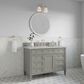 James Martin Vanities Brittany 48" Single Bathroom Vanity in Urban Gray with 3 cm Eternal Jasmine Pearl Silestone Top, Rectangular Sink and FreePower Wireless Charger, , large