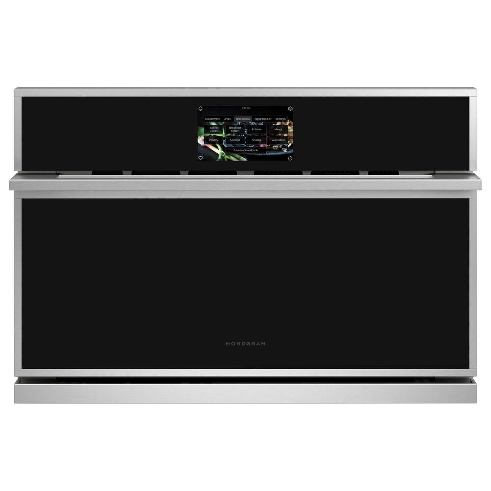 Monogram Minimalist 30" Single Electric Wall Oven with 240V Advantium Technology in Stainless Steel, , large