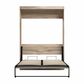 Bestar Pur Full Murphy Bed in Rustic Brown, , large
