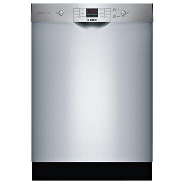 Bosch 24" Built-In Recessed Handle Dishwasher in Stainless Steel, , large