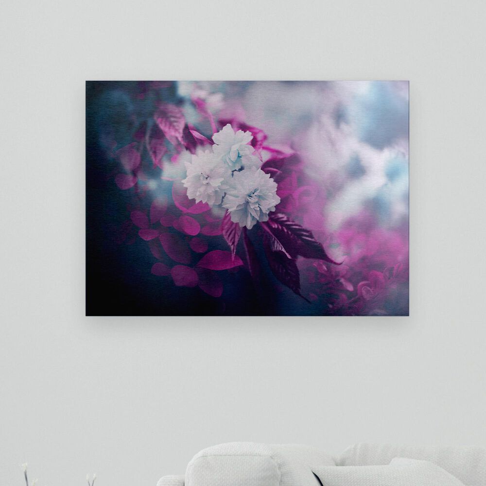 Timberlake ajkabajka "Blurred Lilac Sky" 16" x 22" Floating Brushed Aluminum Art, , large