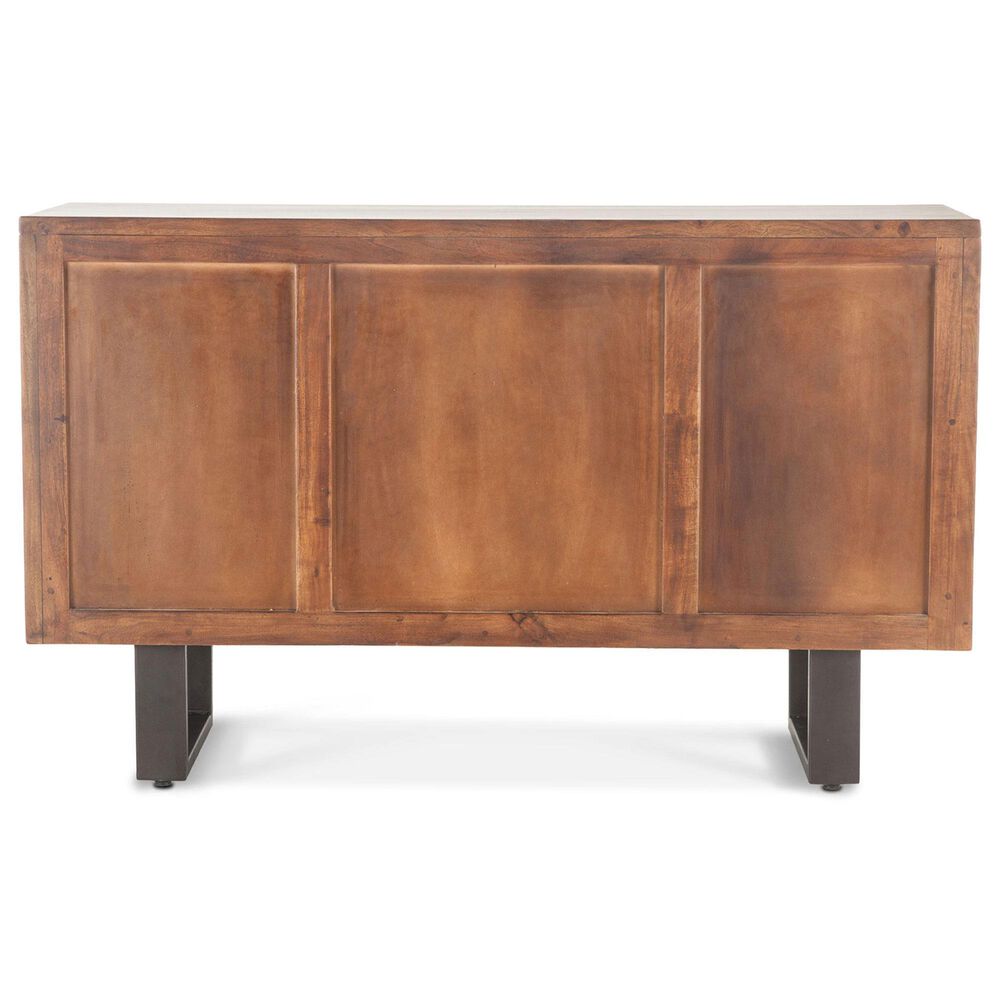 Home Trends & Design Loft 54" Sideboard in Walnut and Antique Zinc