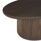 Mercana Terra Oval Coffee Table in Dark Brown, , large