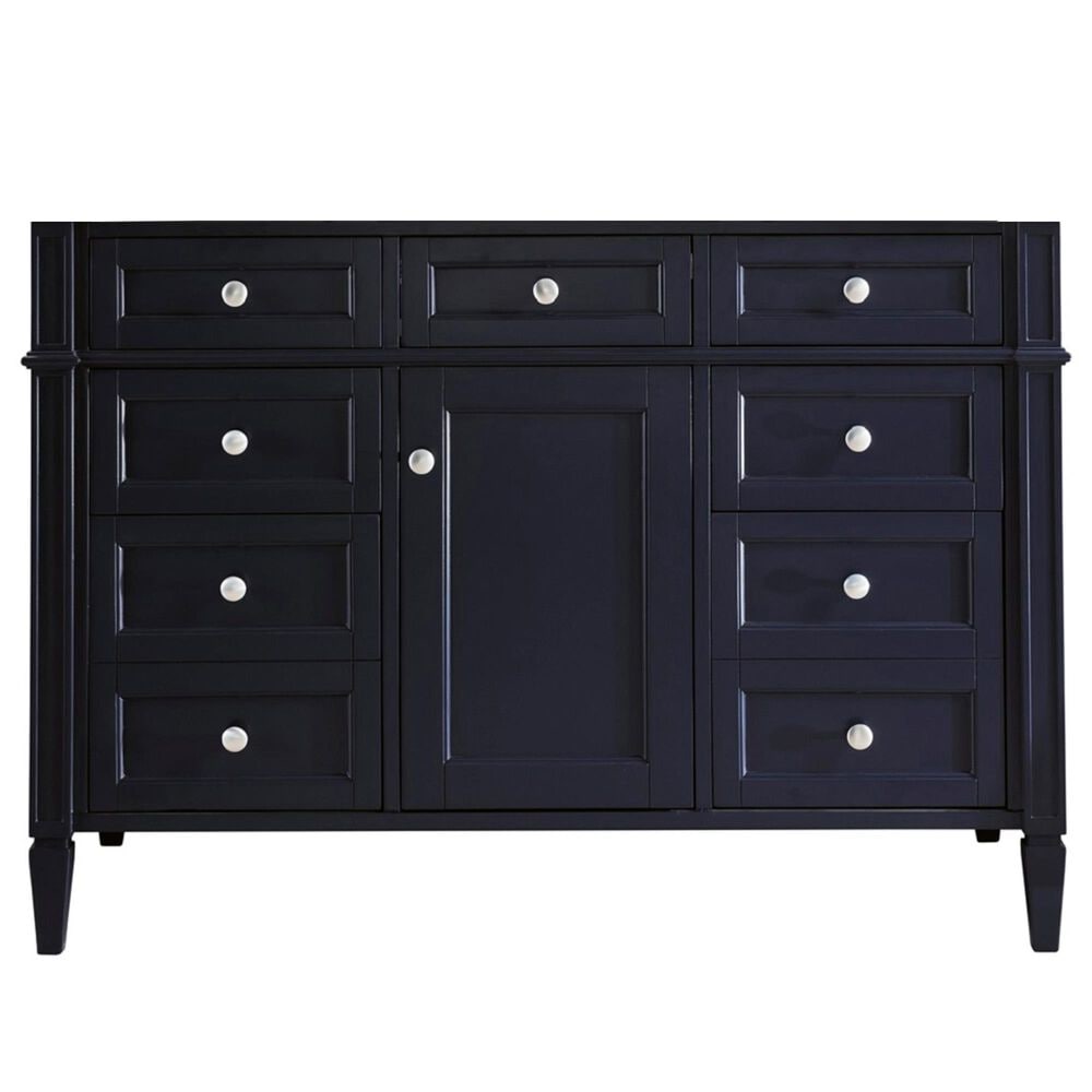 James Martin Vanities Brittany 60&quot; Single Bathroom Vanity in Victory Blue with Single Hole 3 cm White Zeus Quartz Top and Rectangular Sink, , large