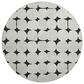 Dalyn Rug Company The Reserve TR16 Black 8" Round Indoor/Outdoor Area Rug, , large