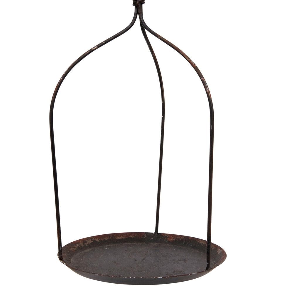 Creative Coop Decorative Antique Iron Balance Scale with Bird in Black, , large