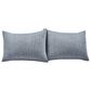 Triangle Home Fashions Pick Stitch 3-Piece King Quilt Set in Navy and Off White, , large