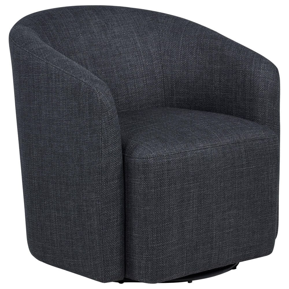 Coaster Mossbrook Swivel Accent Chair in Anthracite, , large