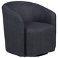 Coaster Mossbrook Swivel Accent Chair in Anthracite, , large