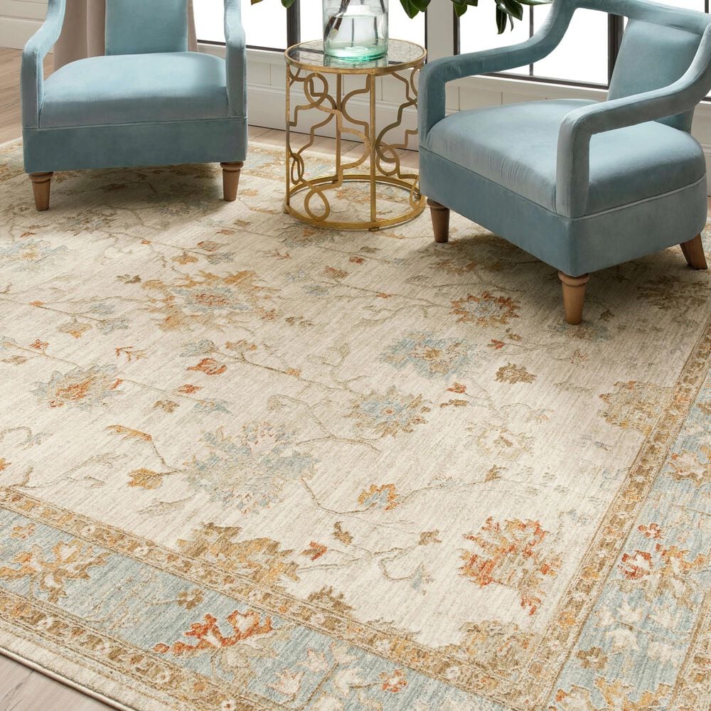 Karastan Adalia Iznik  7&#39;8&quot; x 10&#39;3&quot; Cream Area Rug, , large