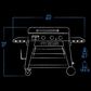 Pit Boss 3-Burner Ultimate Lift-Off Griddle in Black, , large