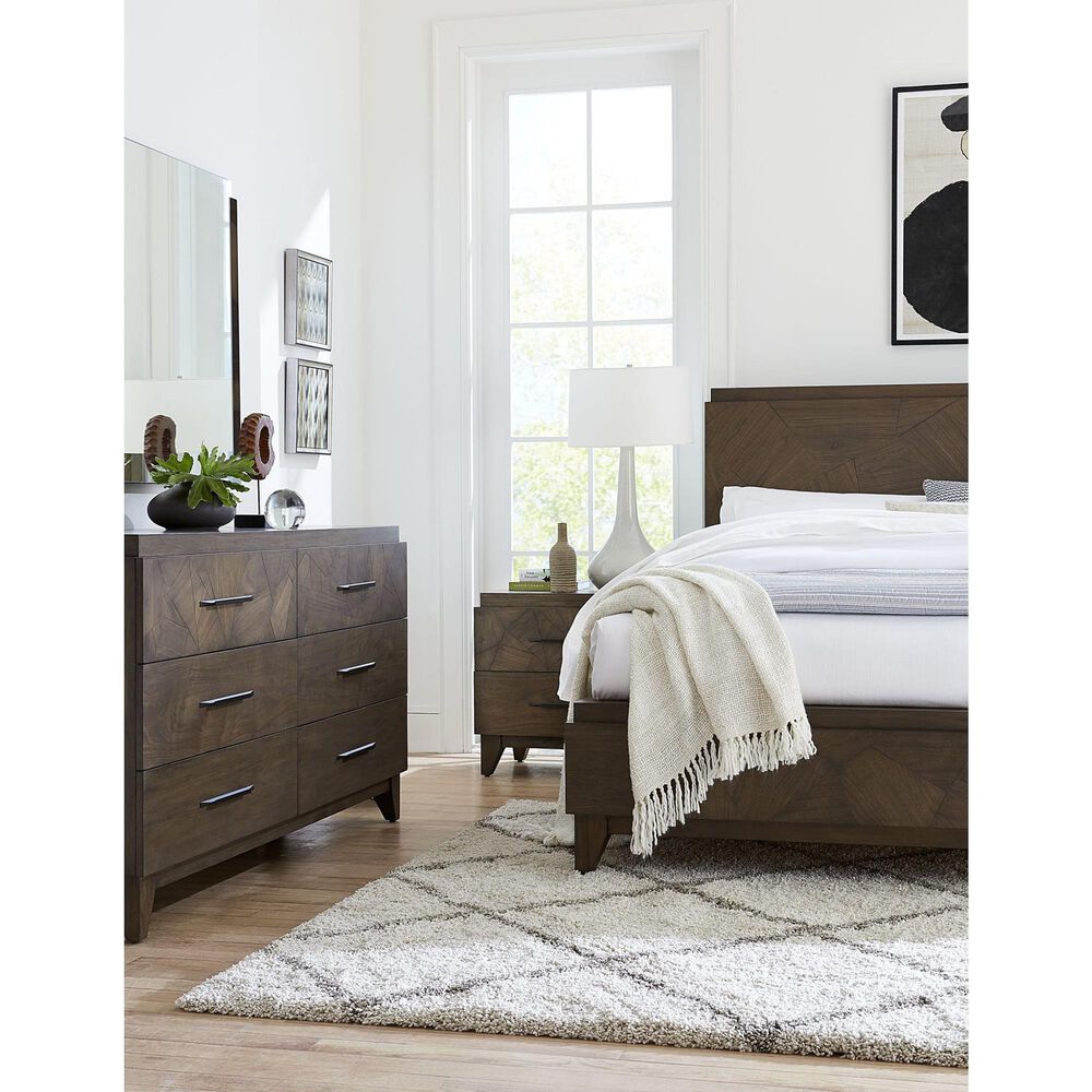 Urban Home Broderick 6-Drawer Dresser in Wild Oats Brown, , large