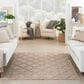 Nourison Easy Care 6" x 9" Natural Beige Indoor/Outdoor Area Rug, , large
