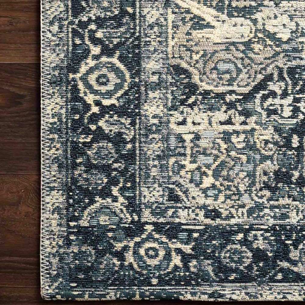 Loloi Mika 6&#39;7&quot; x 9&#39;4&quot; Grey and Blue Area Performance Rug, , large
