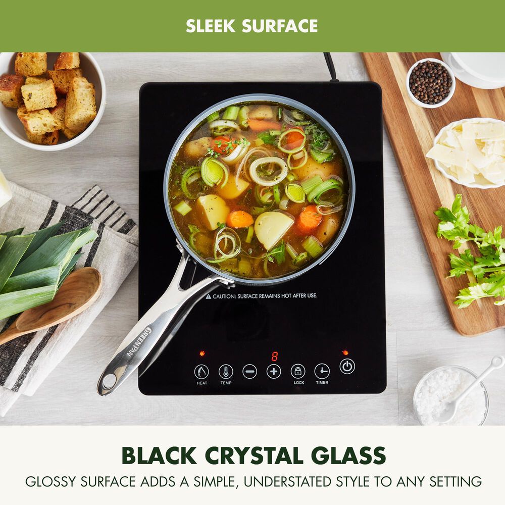 Green Pan Bistro Electrics Induction Cooktop in Black, , large