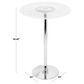 Lumisource Spyra Bar Table in Clear and Chrome - Table Only, , large