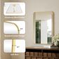 HOMLUX 24" x 36" Rectangular Wall Mirror in Gold, , large