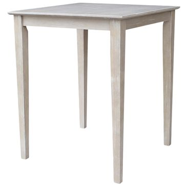 International Concepts Counter Height Table with Shaker Legs in Weathered Grey - Table Only, , large