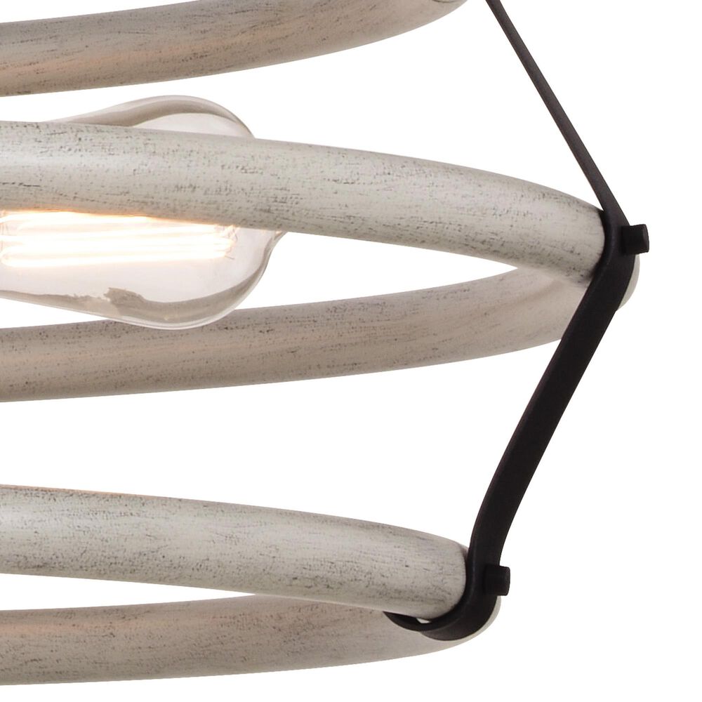 Vaxcel Taylor 4-Light Pendant in Textured Black and Ash Gray, , large