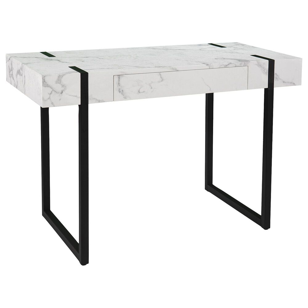 Southern Enterprises Rangley Desk in Black/White, , large