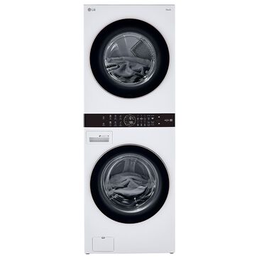 LG WashTower 4.5 Cu. Ft. Washer and 7.4 Cu. Ft. Electric Dryer in White, , large
