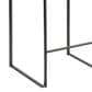 Lumisource Fuji Stackable Counter Stool with Brown Faux Leather Cushion in Black (Set of 2), , large