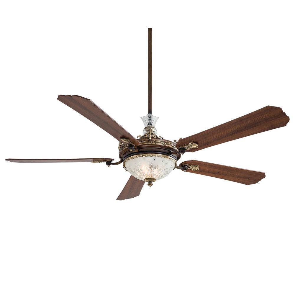 Minka-Aire Cristafano 68" Ceiling Fan with LED Light in Belcaro Walnut, , large