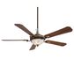 Minka-Aire Cristafano 68" Ceiling Fan with LED Light in Belcaro Walnut, , large