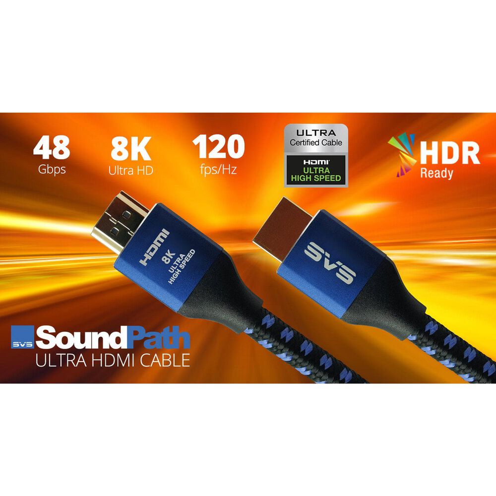 SVS 3 Meter Ultra HDMI Cable in Black and Blue, , large