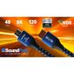 SVS 3 Meter Ultra HDMI Cable in Black and Blue, , large