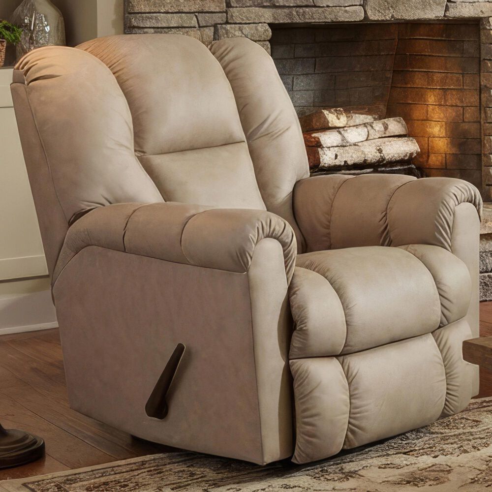 HomeStretch Blaster Manual Rocker Recliner in Stone, , large